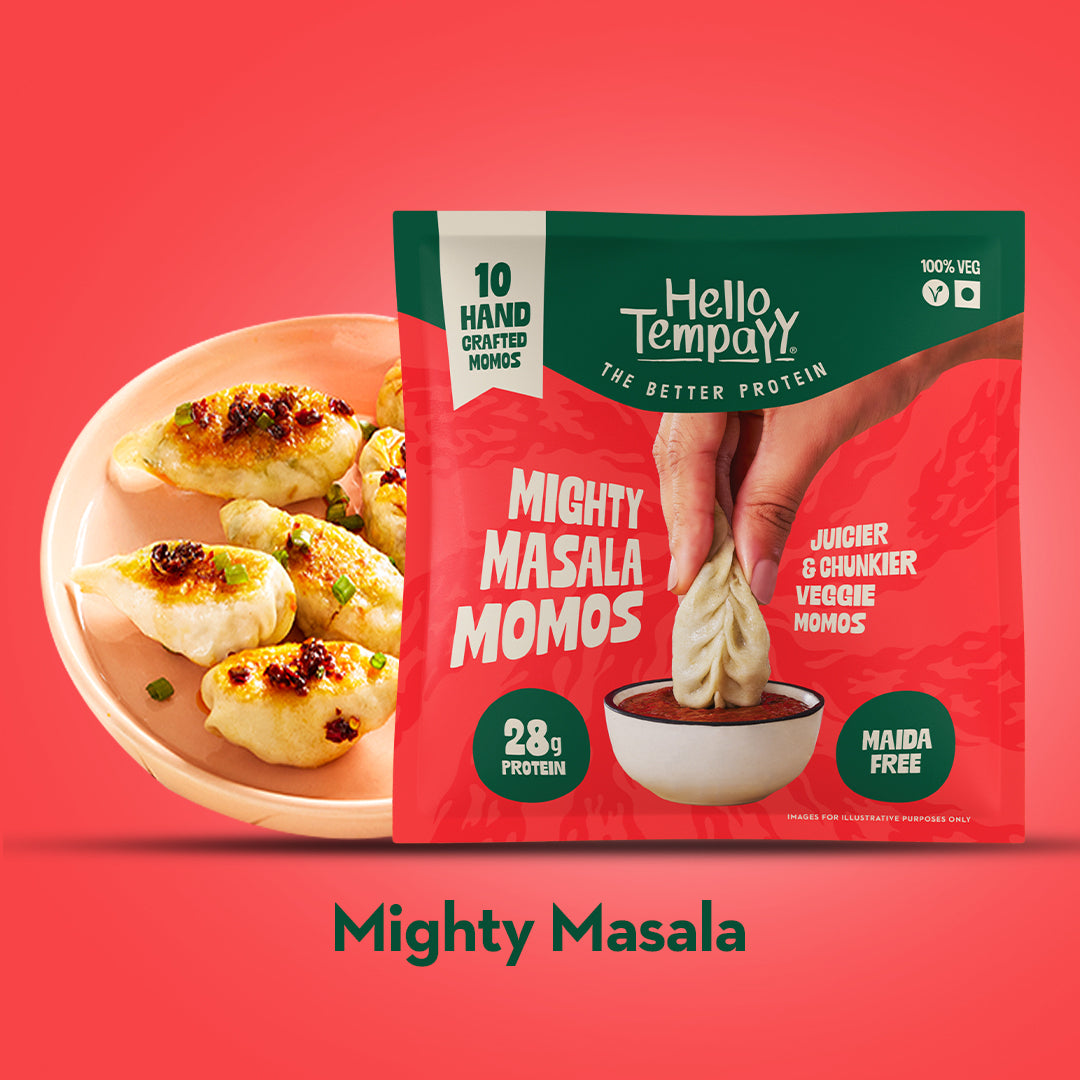 Hello Tempayy Mighty Masala High Protein Veg Momos