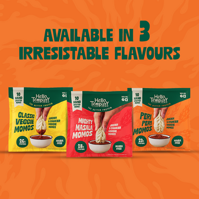 Hello Tempayy Peri Peri High Protein Veg Momos