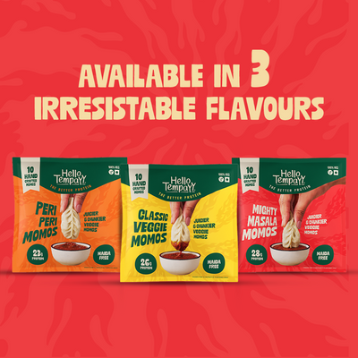 Hello Tempayy Mighty Masala High Protein Veg Momos