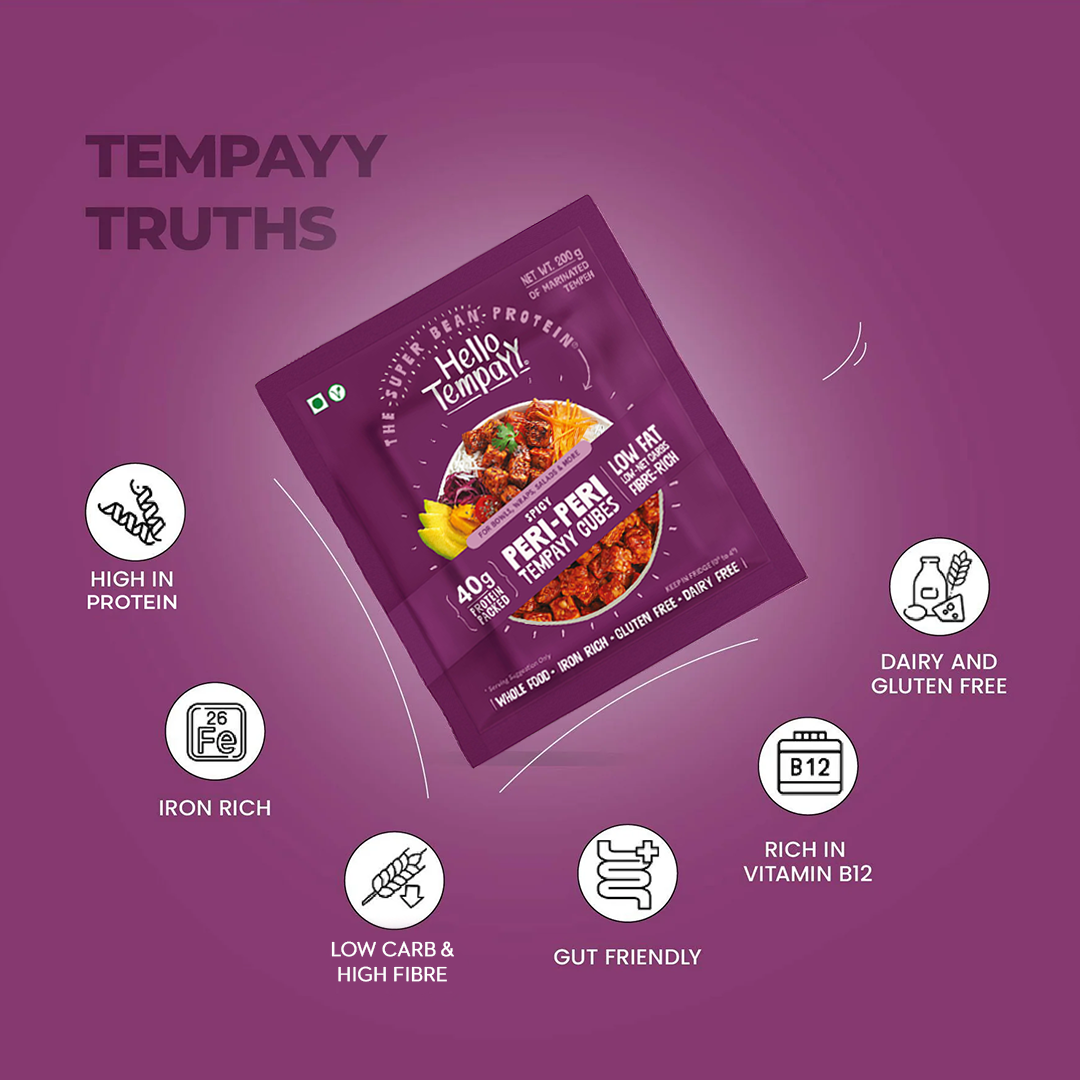 Spicy Peri Peri Tempeh Cubes