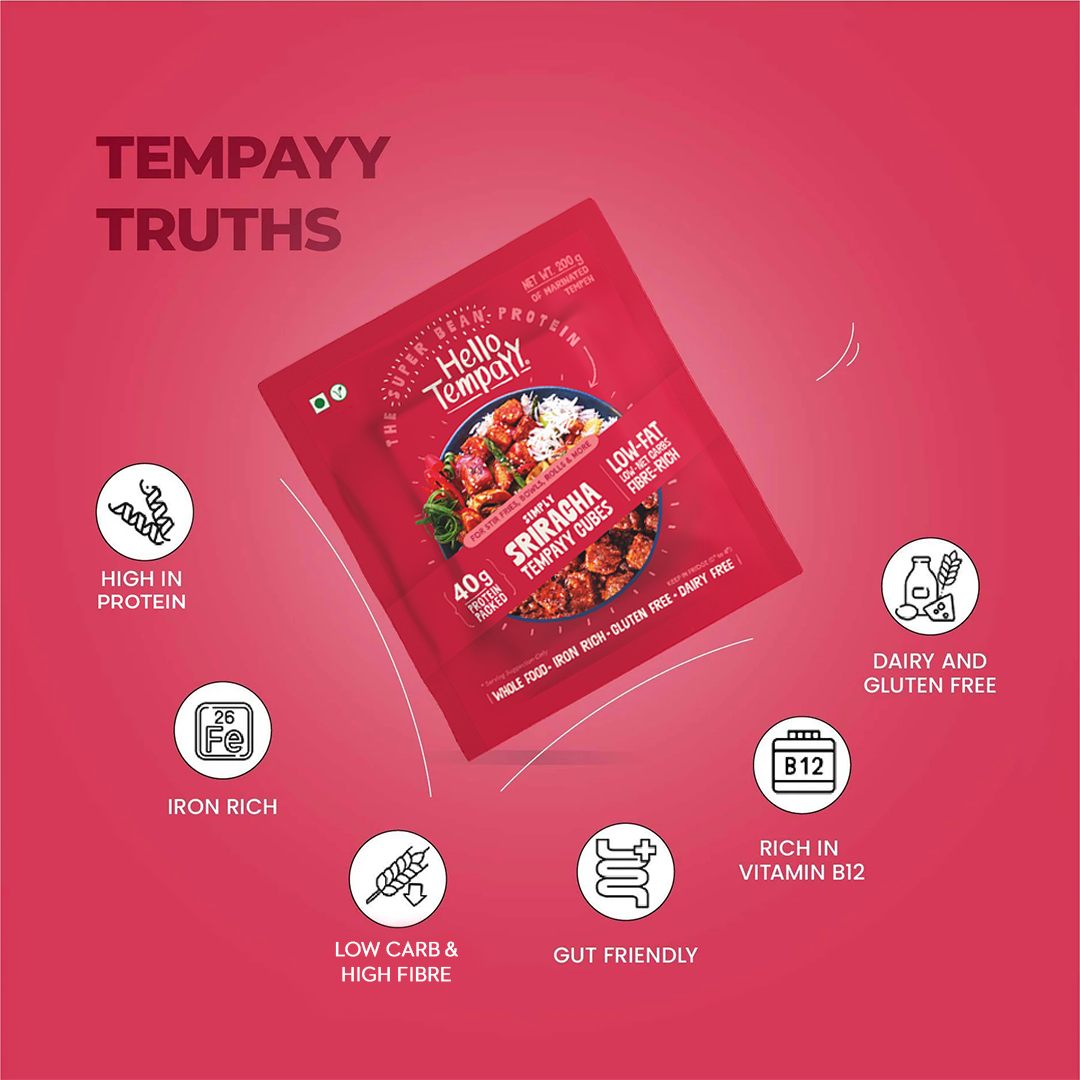 Simply Sriracha Tempeh Cubes