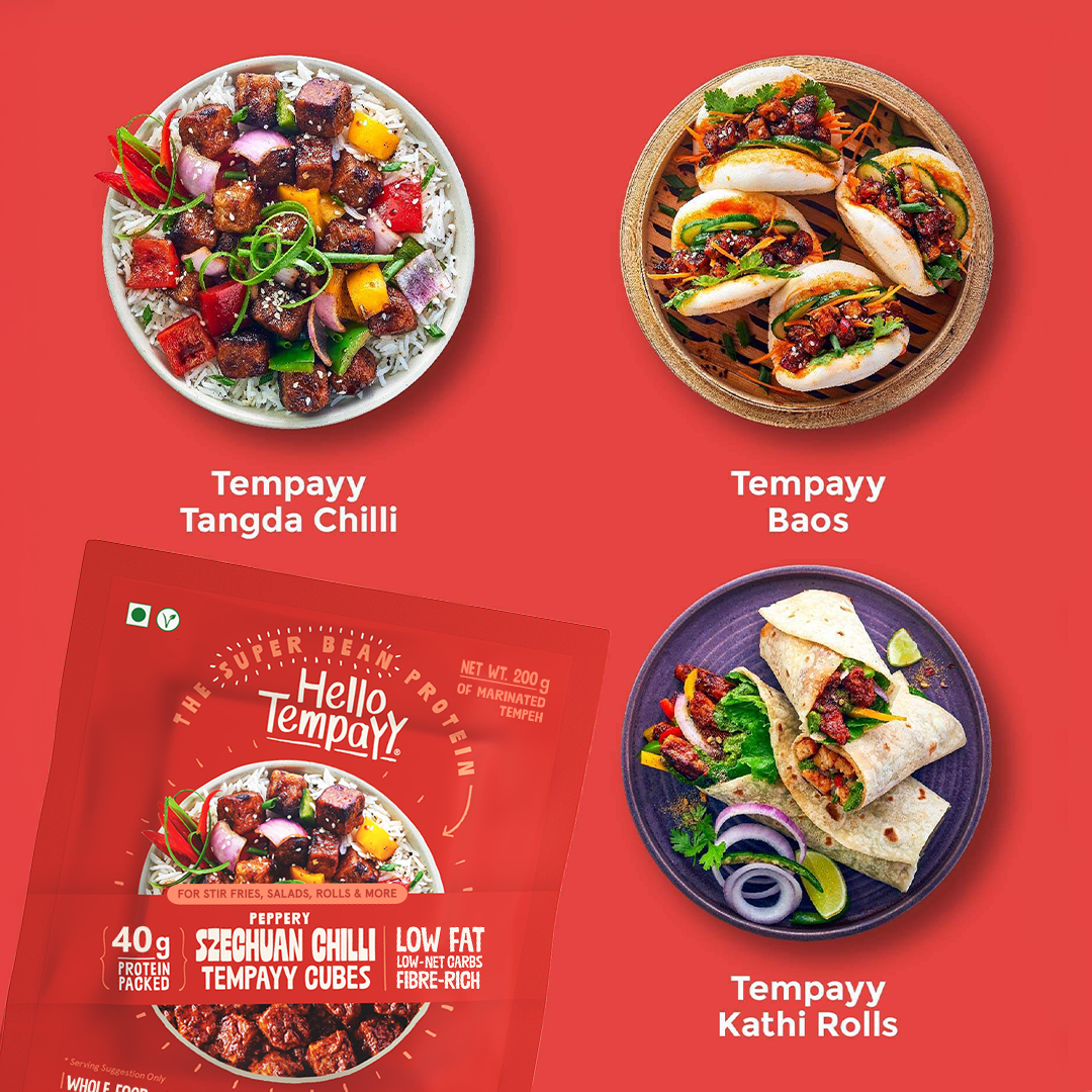 Peppery Szechuan Chilli Tempeh Cubes